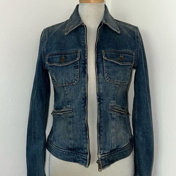 Ralph Lauren denim Jean jacket RR RL XS - Picture 2 of 8